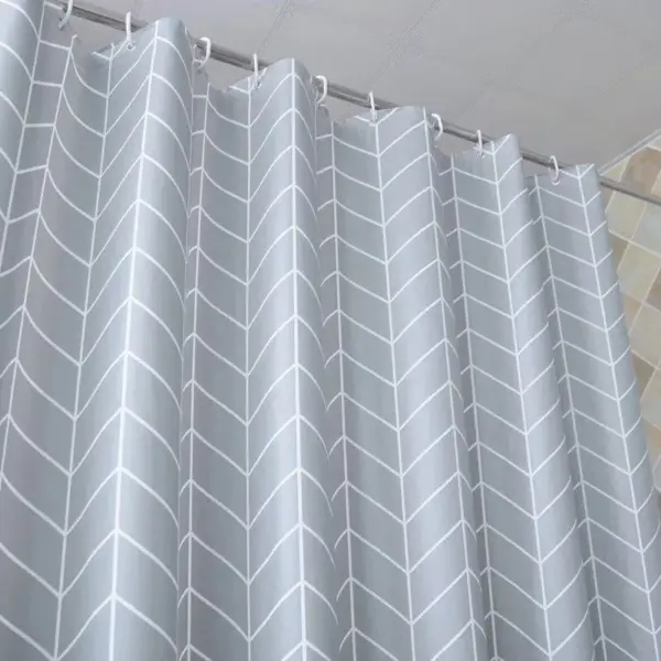 Modern Plaid Shower Curtain