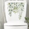 Green Plant Leaves Flower Wall Sticker