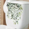 Green Plant Leaves Flower Wall Sticker