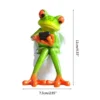 Charming Resin Frog Statue for Indoor & Outdoor Decor