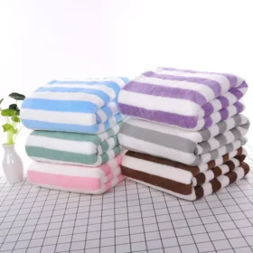 102719-944d5e.webp Quick-Dry Luxury Stripe Microfiber Bath Towel