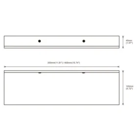 102784-2f5874.webp Modern Matte Black Wall-Mounted Aluminum Shelf for Bathroom & Kitchen Storage