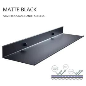 102784-3a1ef3.webp Modern Matte Black Wall-Mounted Aluminum Shelf for Bathroom & Kitchen Storage
