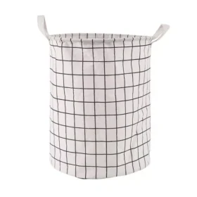 102805-23449d.webp Stylish Checkered Cloth Laundry Basket