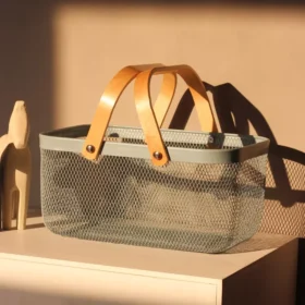 102810-1c8b1a.webp Multi-Purpose Iron Mesh Storage Basket with Wooden Handle