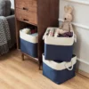 102825-7401ba.webp Versatile Large Linen Fabric Storage Basket: Space-Saving, Stylish, and Durable