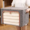 103092-436605.webp Large Capacity Foldable Clothes & Blanket Organizer