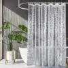 Modern Pebble Pattern Transparent Shower Curtain