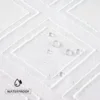 Elegant White Diamond Tufted Shower Curtain: Chic Farmhouse Style