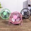Compact USB-Powered Metal Desk Fan