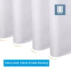 Luxurious Waffle Plaid Shower Curtain with Quick-Dry Waterproof Design