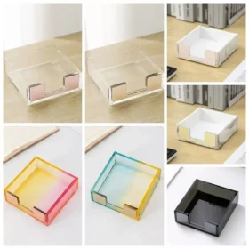 103145-389844.webp Rose Gold Acrylic Sticky Notes Holder