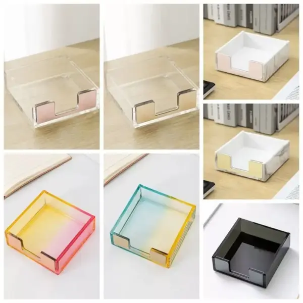 103145-389844.webp Rose Gold Acrylic Sticky Notes Holder