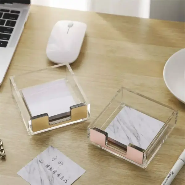 103145-7b9199.webp Rose Gold Acrylic Sticky Notes Holder