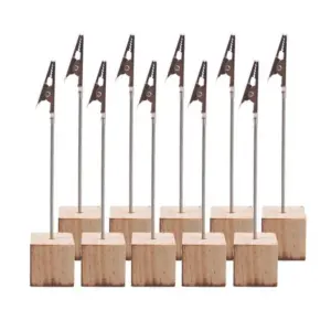 103146-6ccd81.webp Elegant Wooden Metallic Clip Memo Holders