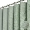 103191-0d2864.webp Luxury Waterproof Linen-Texture Shower Curtain with Silver Hooks