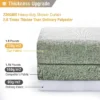 103191-91b568.webp Luxury Waterproof Linen-Texture Shower Curtain with Silver Hooks
