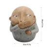 Charming Resin Boy Nose-Plugging Sculpture