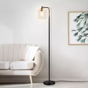 103463-d640de.webp Elegant Nordic-Inspired Metal LED Floor Lamp with Glass Shade