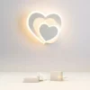 Modern Nordic LED Heart-Shaped Wall Lamp for Cozy Illumination