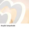 Modern Nordic LED Heart-Shaped Wall Lamp for Cozy Illumination