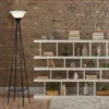 103504-55c401.webp 69" Charcoal Metal Floor Lamp with Built-In Shelves for Home Decor