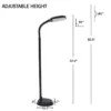 Adjustable LED Floor Lamp - Contemporary Design for Living Room, Bedroom, and Office
