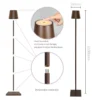 Rechargeable Cordless Floor Lamp - Waterproof, Portable, Outdoor LED Light