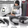 Travel Neck Pillow Memory Foam U-Shaped Adjustable Neck Support Pillow