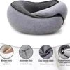 Travel Neck Pillow Memory Foam U-Shaped Adjustable Neck Support Pillow