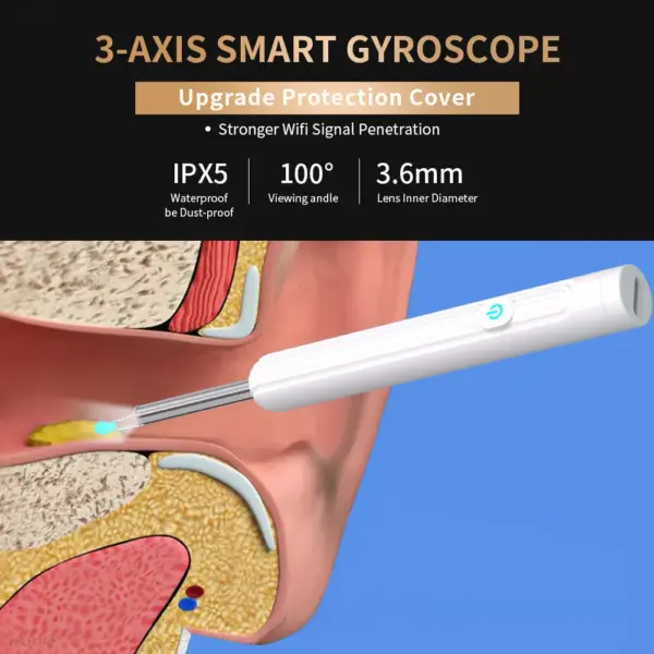 Smart Visual Ear Otoscope Endoscope Wax Removal Tool
