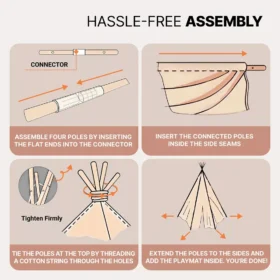 Kids Play Teepee Tent