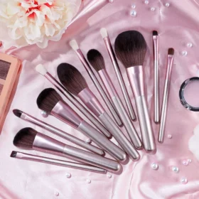 12 Pcs Grapes Purple Makeup Brush Set