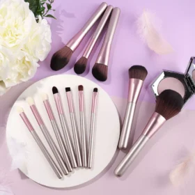 12 Pcs Grapes Purple Makeup Brush Set