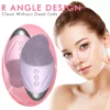 Rechargeable Silicone Face Cleansing Brush with Heating Eye Massage