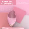 Rechargeable Silicone Face Cleansing Brush with Heating Eye Massage