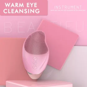 Rechargeable Silicone Face Cleansing Brush with Heating Eye Massage