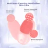 Waterproof Electric Silicone Facial Cleansing Brush with Vibration Massage
