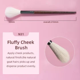 Professional Soft Goat Hair Highlight Brush Set