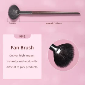 Professional Soft Goat Hair Highlight Brush Set