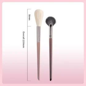 Professional Soft Goat Hair Highlight Brush Set