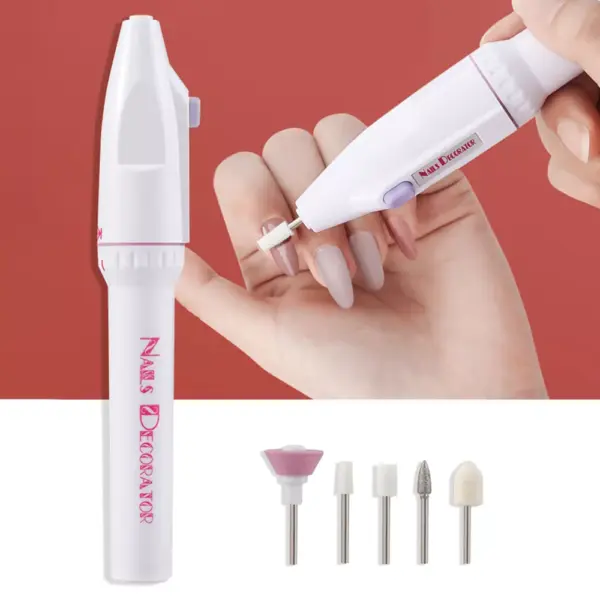 Professional 5-in-1 Electric Nail Drill Machine for Manicure and Pedicure