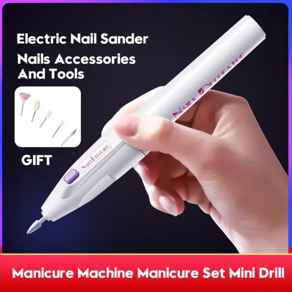 Professional 5-in-1 Electric Nail Drill Machine for Manicure and Pedicure