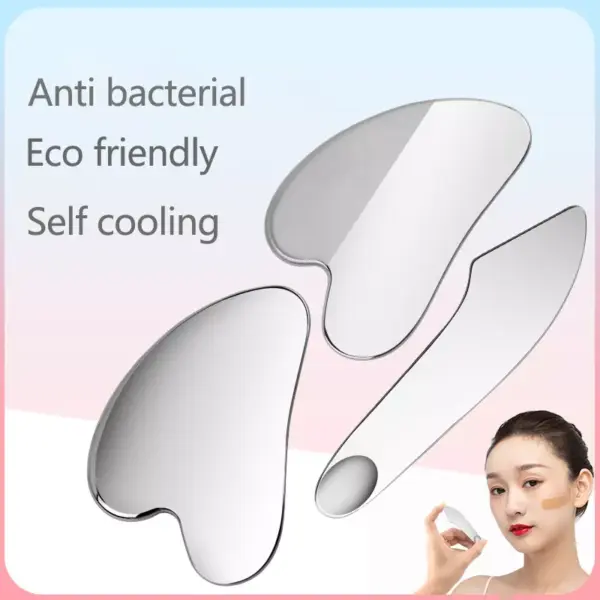 Stainless Steel Gua Sha Massager for Face, Neck, and Body