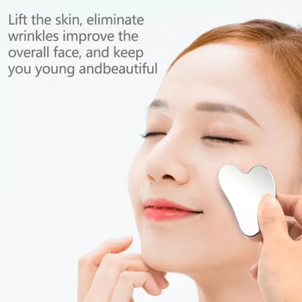 Stainless Steel Gua Sha Massager for Face, Neck, and Body