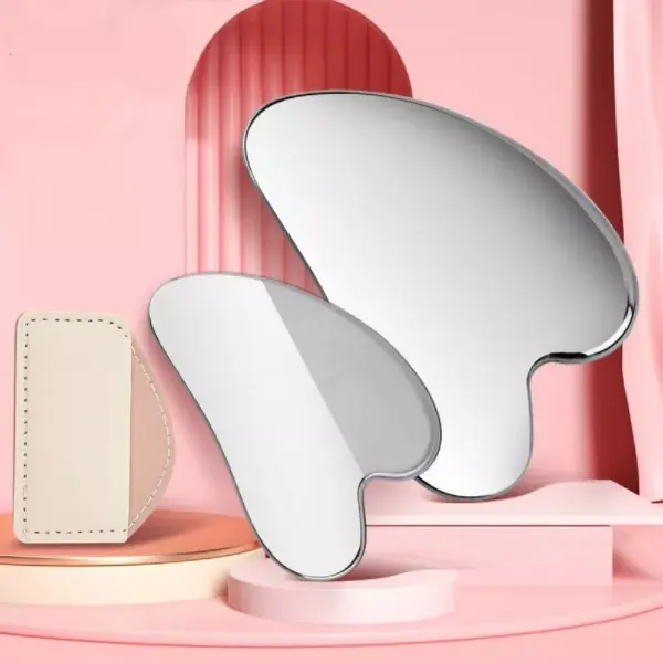 Stainless Steel Gua Sha Massager for Face, Neck, and Body