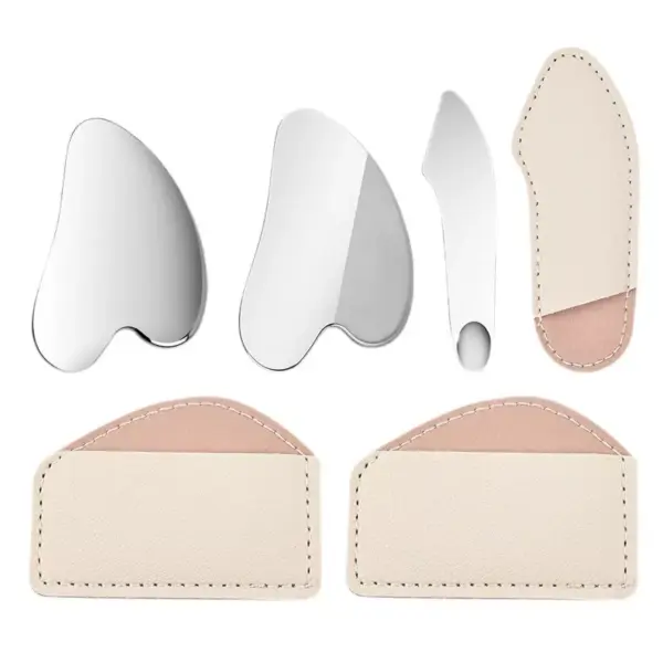 Stainless Steel Gua Sha Massager for Face, Neck, and Body
