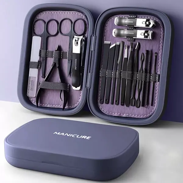 Professional 18-Piece Stainless Steel Nail and Foot Care Set