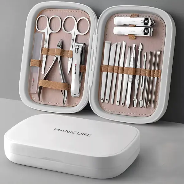 Professional 18-Piece Stainless Steel Nail and Foot Care Set