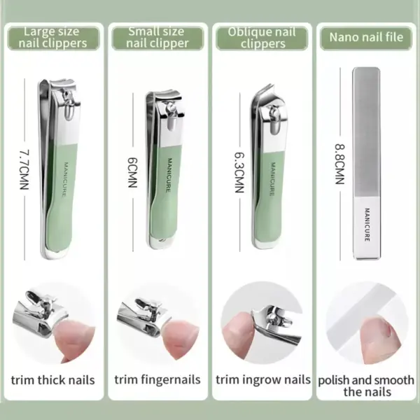 Professional 18-Piece Stainless Steel Nail and Foot Care Set